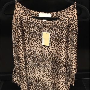 Michael kors leopard Blouse